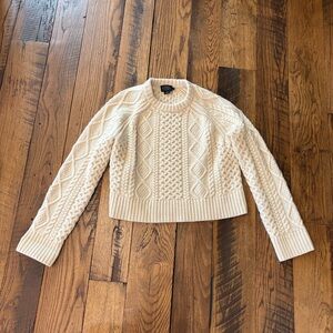 Pendleton Cream Cable Knit Sweater